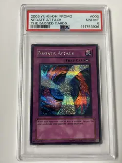 2003 YU-GI-OH! NEGATE ATTACK PROMO - THE SACRED CARDS (Secret) TSC-003 - PSA 8 - Image 1