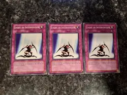 3X Light of Intervention PSV-031 - Yugioh Yu Gi Oh! 3 Playset Mixed - Image 1