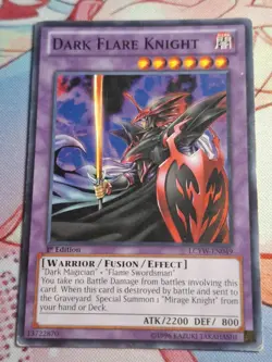 Yugioh - Dark Flare Knight | Vintage | Short Print | LCYW-EN049 | 1st Edition - Image 1