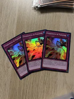 3x Fiendsmith in Paradise - INFO-EN072 - Super Rare YuGiOh NM Play Set - Image 1