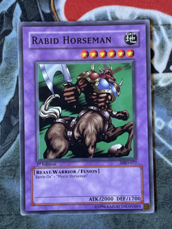 Yugioh! Rabid Horseman MRD-077 VINTAGE 1st Ed VLP/NM - Image 1