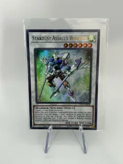 Yugioh - Stardust Assault Warrior - Holographic Ultra Rare Limited Edition Card - Image 1