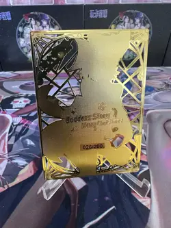 Goddess Story Gold Metal Card Dark Magician Girl Yu Gi Oh! # 26/200 Waifu Cards - Image 2