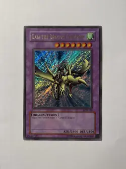 Yu-Gi-Oh! Gaia The Dragon Champion LOB-125 Ultra Rare Name Misprint NM - Image 1