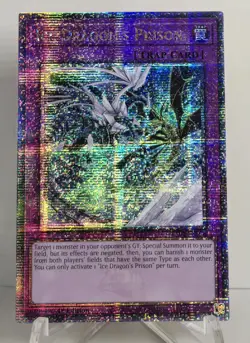 Ice Dragons Prison RA01-EN073 Quarter Century Secret Rare 1st Ed Yugioh TCG NM/M - Image 1