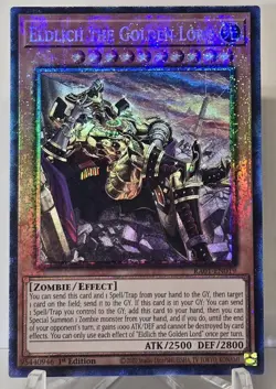 Eldlich The Golden Lord RA01-EN019 Quarter Century Secret Rare Yugioh TCG NM/M - Image 1