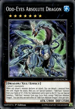 Odd-Eyes Absolute Dragon - 1st Edition LEDD-ENC34 - NM - YuGiOh - Image 1
