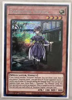 Yugioh x1 Exosister Sophia MP23-EN255 Prismatic Secret Rare 1st Ed (Near Mint) - Image 1