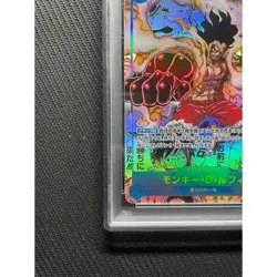 2025 One Piece OP11 JP Monkey D. Luffy Manga Alternate Art PSA 10 GEM MT 🥇 - Image 4