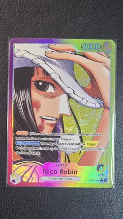 Nico Robin Alt Art Leader OP09-062 M OPTCG One Piece Emperors In The New World - Image 1
