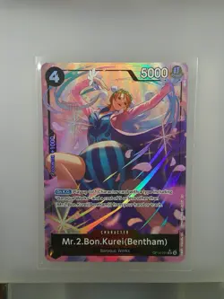 Mr.2 Bon.Kurei (Bentham) One piece TCG OP14-091 Alternate Art Azure Sea’s Seven - Image 1