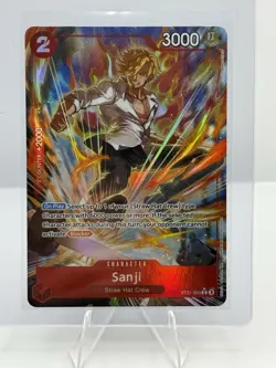 ONE PIECE ENGLISH CARD GAME HOLO CARTE Sanji ST21-003 ALT EN NM - Image 1