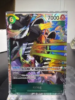 One Piece Card Game Krieg OP03-025 SR English Pillars Of Strength NM - Image 1