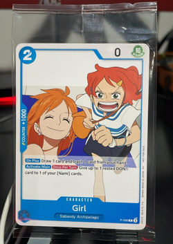 One Piece Promo Card P-096 Girl Nami Sealed Promo - Image 1