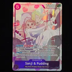 One Piece Card Game Sanji and Pudding SR Alt Art EB02-035 ENGLISH NM - Image 1