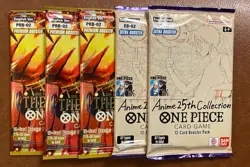 One Piece - 5x Sealed Booster Card Packs From EB02 & PRB02 Premium Booster Extra - Image 1