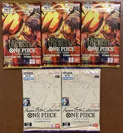 One Piece - 5x Sealed Booster Card Packs From EB02 & PRB02 Premium Booster Extra - Image 2