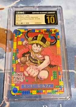 CGC Pristine 10 One Piece Day '25 Promo Monkey D. Luffy Japanese Card Game OPG - Image 1