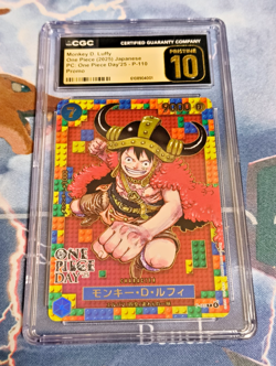CGC Pristine 10 One Piece Day '25 Promo Monkey D. Luffy Japanese Card Game OPG - Image 1
