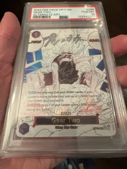 2025 One Piece A Fist of Divine Speed Gear Two Alternate Art #OP11-080 PSA 10 - Image 4