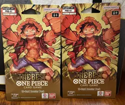 One Piece PRB-01 The Best Premium Sleeved Booster Packs Sealed (LOT OF 2) - Image 1