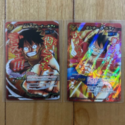 PREORDER Set of 2 Luffy Holo Japanese One Piece Miracle Battle Carddass Promo - Image 1
