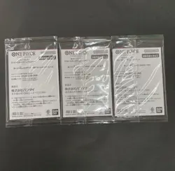 PREORDER Set of 3 One Piece x Seven Eleven Luffy Sabo Ace Promo Card Sealed - Image 2