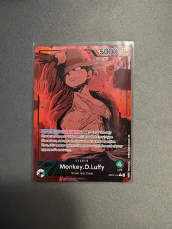 One Piece EB02-010 Monkey.D.Luffy Leader Alternate Art Extra Booster Anime 25th - Image 1