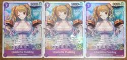 One Piece PRB02 Charlotte Pudding ENG Playset PRB02-010 3 Card Set Best Vol.2 - Image 1