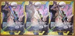 One Piece Trafalgar Law English Playset OP10-119 Royal Blood SEC 3 Card Set - Image 1