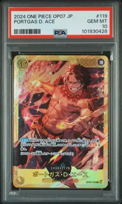 One Piece Card Portgas D. Ace OP07-119 500 Years in the Future PSA 10 Japanese - Image 1