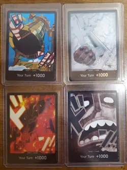 PRB02 4 Card Lot Foil Don One Piece TCG - Smoker, Usopp, Dragon, Kalgara - Image 1