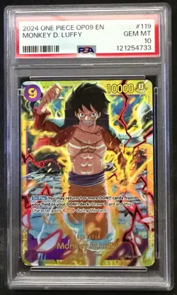 Monkey.D.Luffy (119) OP09-119 Emperors in the New World Foil PSA 10 - Image 1