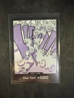 One Piece TS-01 LuffyGear Don card foil YOUR Turn +1000 Pack Fresh - Image 1
