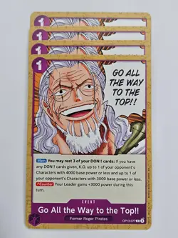 One Piece - 4x OP13-077 Go All the Way to the Top!! - Common - Image 1