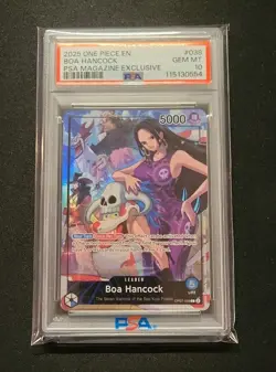 💎 PSA 10 One Piece Boa Hancock PSA Magazine Exclusive Promo OP07-038 Gem Mint - Image 1