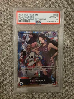 2025 ONE PIECE PROMOS PSA MAGAZINE EXCLUSIVE #038 BOA HANCOCK PSA 10 A - Image 1