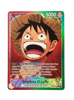One Piece (TCG/CCG): (OP13) Monkey.D.Luffy AA Alt Art Leader Card OP13-001 - Image 1