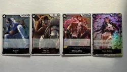 One Piece CCG Card Lot Nico Robin SR Black - Image 1