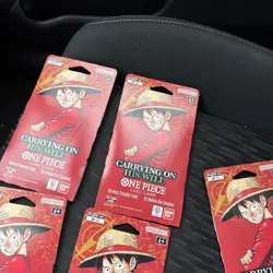 One Piece OP-13 Carrying on His Will Sleeved Booster Packs Lot of 5 Blister Pack - Image 4