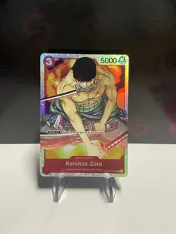 One Piece TCG Roronoa Zoro ST01-013 Karte Holo Supernovas Straw Hat Crew EN NM - Image 1