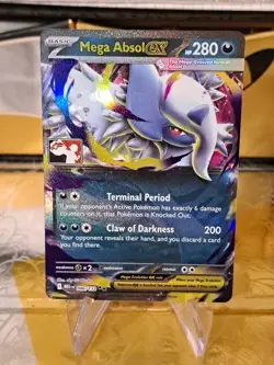 Mega Absol Ex Pokemon Prize Pack Series 8 Promo Pokemon Card NM/LP - Image 1