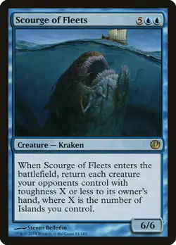 Scourge of Fleets Journey into Nyx PLD Blue Rare MAGIC MTG CARD ABUGames - Image 1