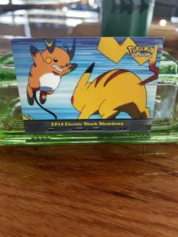 NM EP14 Electric Shock Showdown TV Animation Edition Vintage Pokemon Topps Card - Image 1