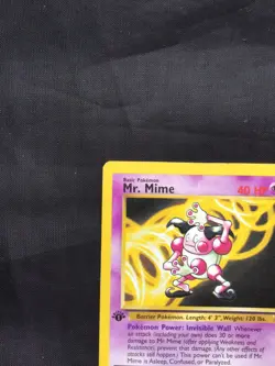 Pokemon Cards: 1st Edition Jungle Rare: Mr. Mime 22/64 - Image 2