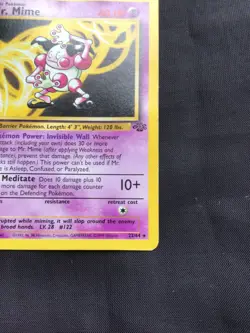 Pokemon Cards: 1st Edition Jungle Rare: Mr. Mime 22/64 - Image 4