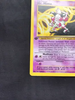 Pokemon Cards: 1st Edition Jungle Rare: Mr. Mime 22/64 - Image 5