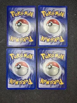 Pokemon Fossil 1st Edition Rare And Unlimited Rare 4 Card Lot Lapras Raichu MP - Image 2