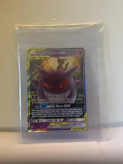 Pokemon TCG Gengar & Mimikyu GX Holo Ultra Rare Card 53/181 Tag Team - Image 1