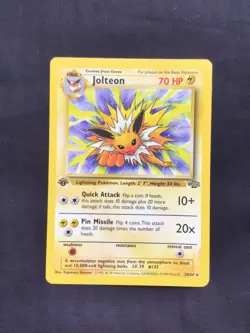 Pokemon Cards: 1st Edition Jungle Rare: Jolteon 20/64 - Image 1